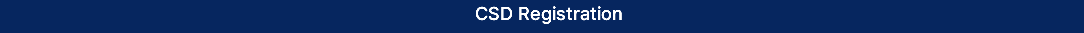 CSD Registration 